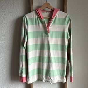 Vineyard Vines striped hooded pullover sz: Med